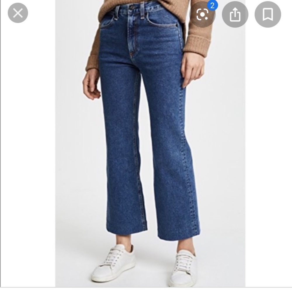 Rag and Bone Justine cropped wide leg trouser